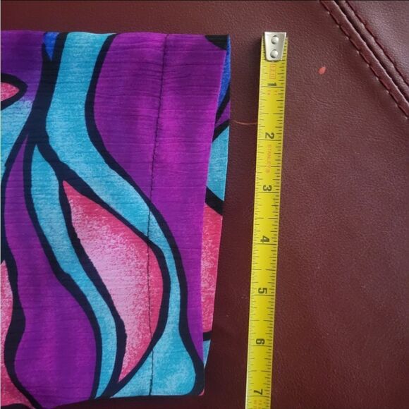 Vintage Cami Petites Multicolor Abstract Pattern Dress - Picture 13 of 16